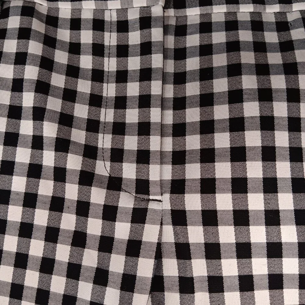 Talbots Pre-Owned Black and Ivory Hampshire Ankle Pants Size 4 Petite - Picture 7 of 13